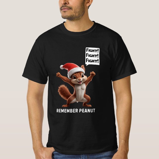Camiseta Peanut the Squirrel Justice MAGA Christmas (Frente)