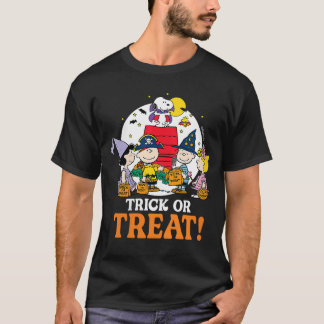 Camiseta Peanuts de Halloween para mulheres Truque ou Trata