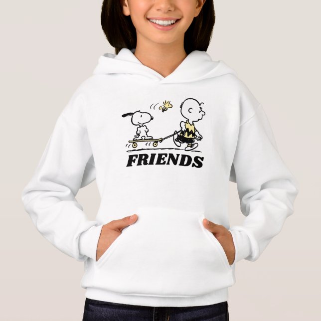 Camiseta PEANUTS | Embarque de Skate para Amigos (Frente)
