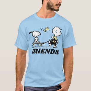 Camiseta PEANUTS Embarque de Skate para Amigos