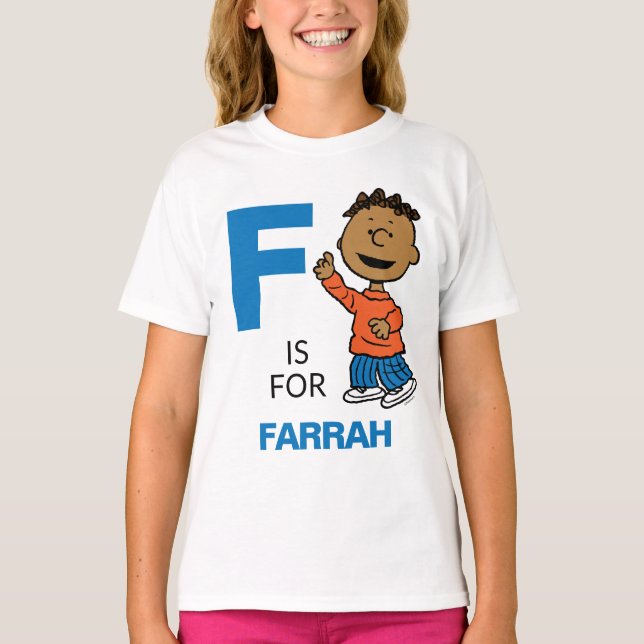 Camiseta PEANUTS | Franklin personalizado (Frente)
