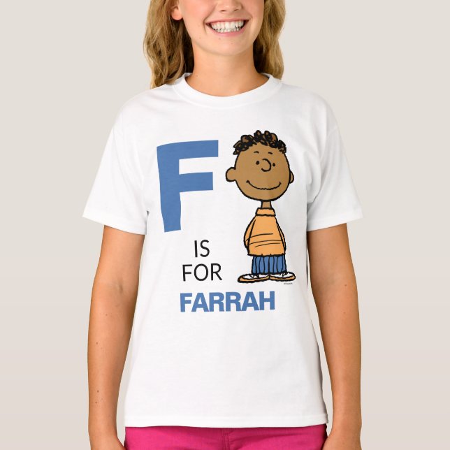 Camiseta PEANUTS | Franklin personalizado (Frente)