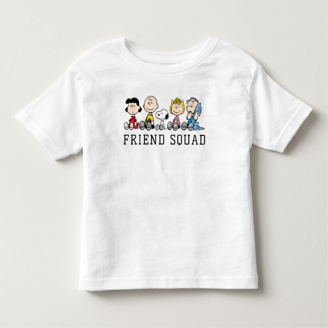 Camiseta Peanuts Gang Sentado Junto (Frente)