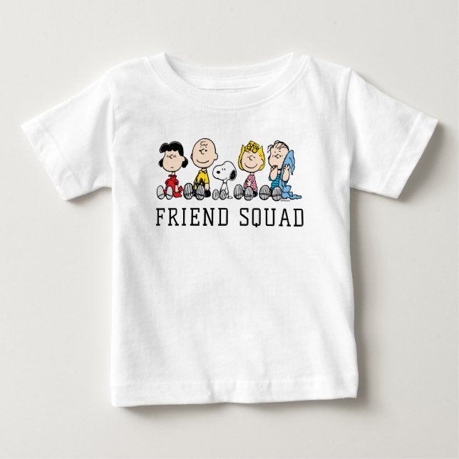 Camiseta Peanuts Gang Sentado Junto (Frente)