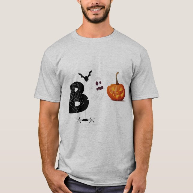 Camiseta Peanuts Halloween Snoopy Woodstock BOO (Frente)