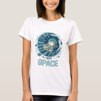 Camiseta Peanuts | Snoopy Astronaut “I Need Space”