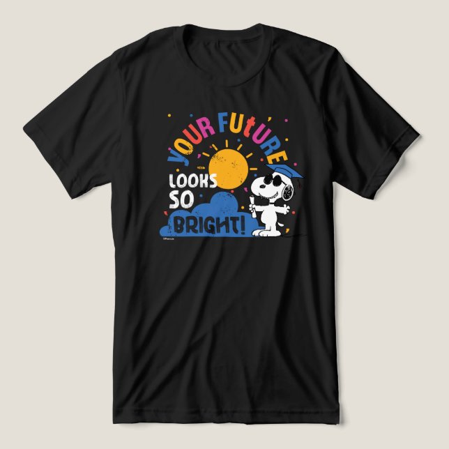 Camiseta Peanuts Snoopy Your Future Looks So Bright (Design frontal)