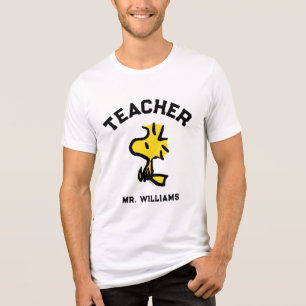 Camiseta Peanuts   Woodstock Looking Ahead Teacher
