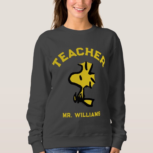 Camiseta Peanuts | Woodstock Looking Ahead Teacher (Frente)