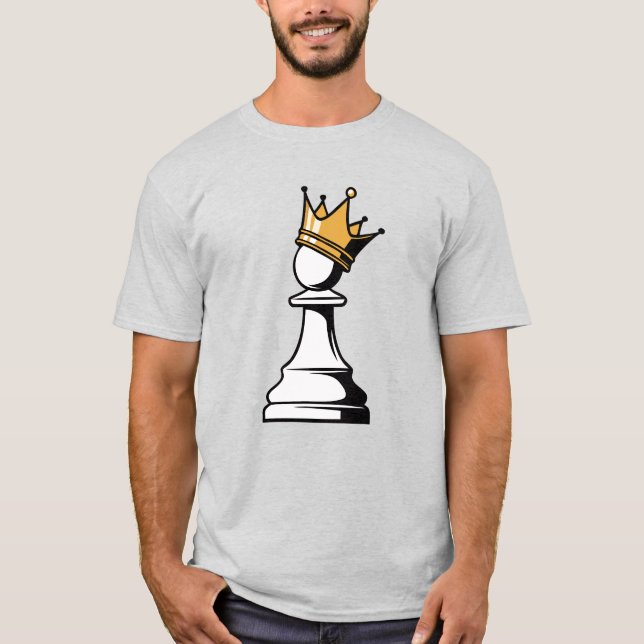 Camiseta peão com uma coroa (Frente)