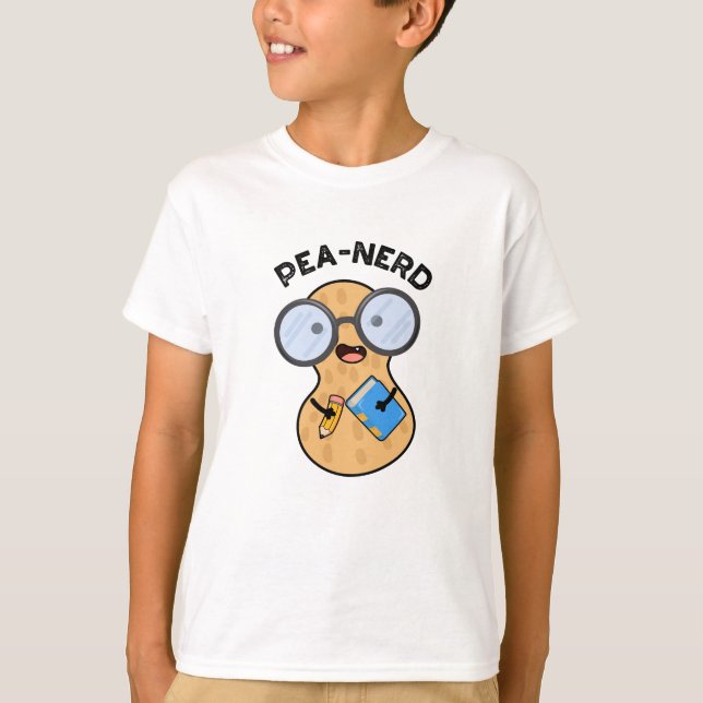 Camiseta Peão-nerd Engraçado, Nerd-de-amendoim (Frente)