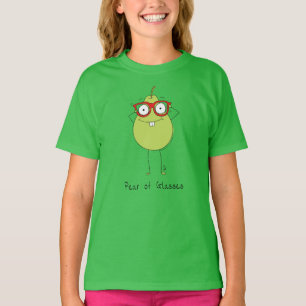 Camiseta Pear de Óculos Optometrista Engraçado