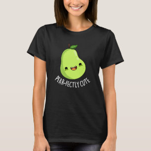 Camiseta Pear Fruta, em ponto de tafetá, de cor branca, esc