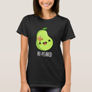 Camiseta Pear Fruta Engraçada Escuro BG