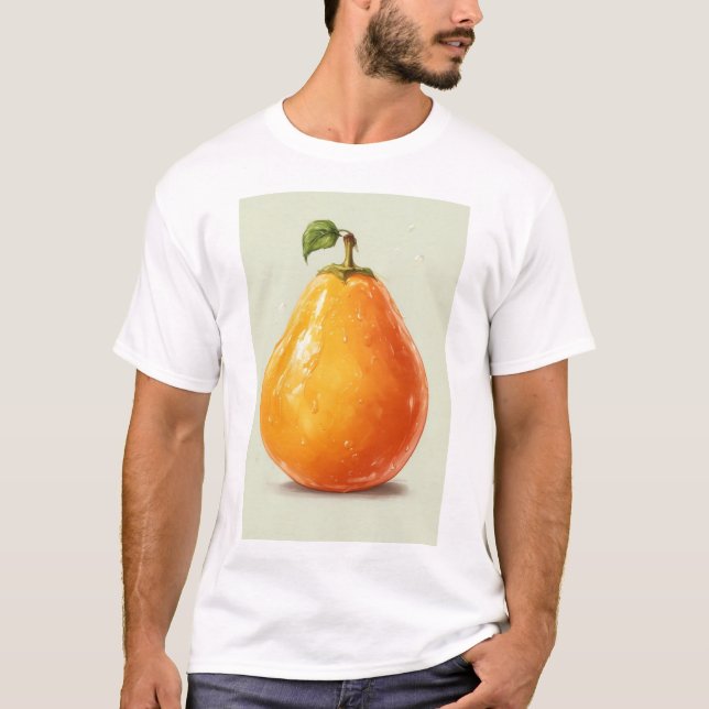 Camiseta Pear Laranja (Frente)