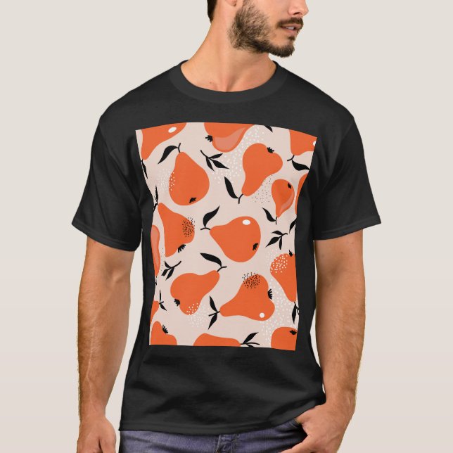 Camiseta Pears Galore: Papel de parede colorido (Frente)