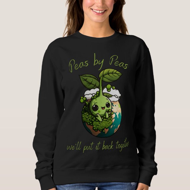 Camiseta Peas by peas we'll put it back together Vegetarian (Frente)