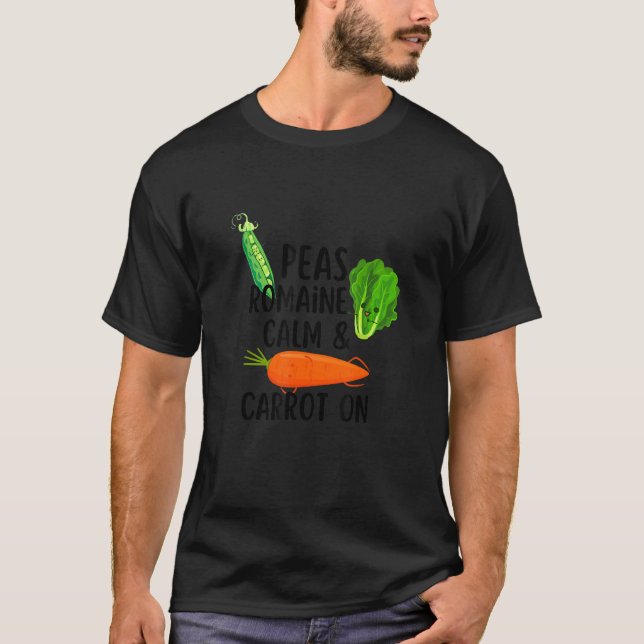Camiseta Peas Romaine Calm & Carrot On Vegan  Lettuce (Frente)