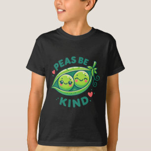 Camiseta Peas Seja Bonito - Pea Pun Engraçado