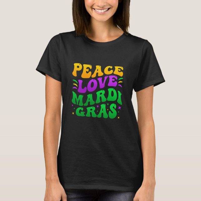 Camiseta Peave Love Mardi Gras Retro Mardi Gras 2023 Men Wo (Frente)
