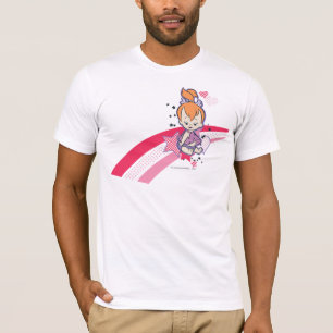 Camiseta PEBBLES™ no arco-íris cor-de-rosa