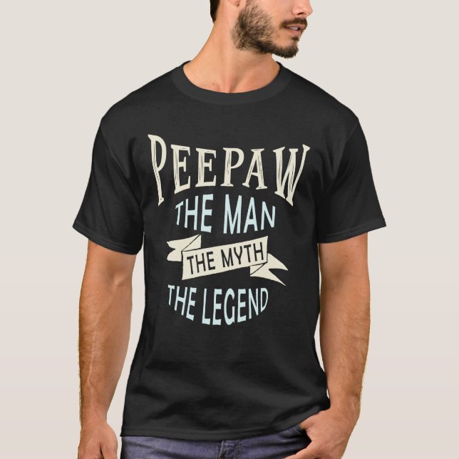 Camiseta Peça ao homem o mito a lenda original (Frente)
