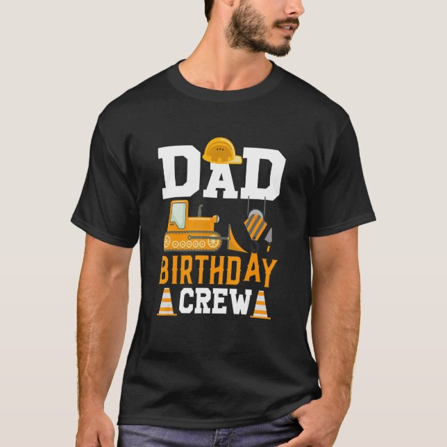 Camiseta Peça de Aniversário para Construção de Pai (Frente)