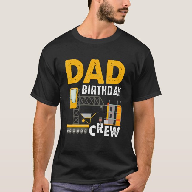 Camiseta Peça de Aniversário para Construção de Pai (Frente)
