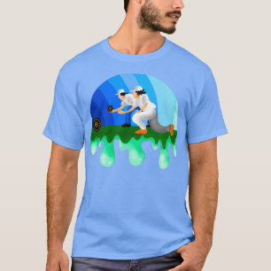 Camiseta peça de boliche de relva esporte de relva T