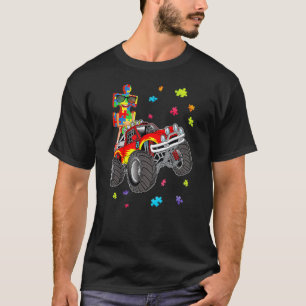 Camiseta Peça de Carro de Puzzle de Conscientização sobre A