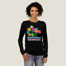 Camiseta Peça de Puzzle Colorida Maravilhosamente Incomplet