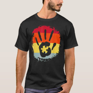 Camiseta Peça de Puzzle da Mão Forte Conscientização do Aut