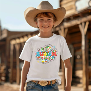 Camiseta Peça de Puzzle de Conscientização do Autismo
