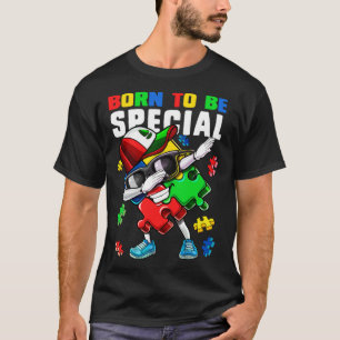 Camiseta Peça de Puzzle Nascido Para Ser Especial Conscient