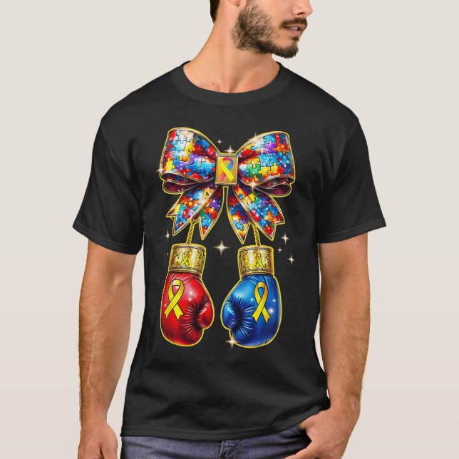 Camiseta Peça de Quebra-Cabeça de Conscientização do Autism (Frente)