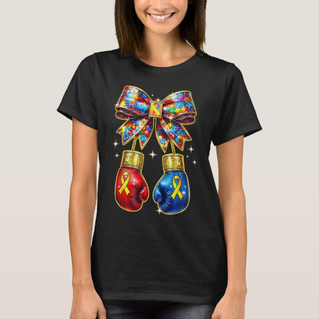Camiseta Peça de Quebra-Cabeça de Conscientização do Autism (Frente)