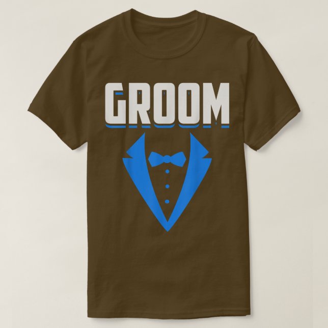 Camiseta Peça de Solteiro de Correspondência de Casamento d (Frente do Design)