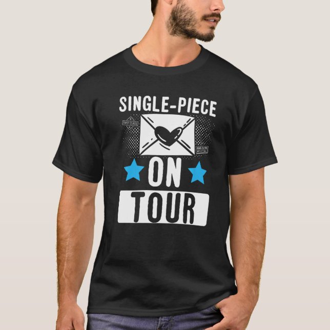 Camiseta Peça De Solteiro Do Correio Trabalhador Postal (Frente)