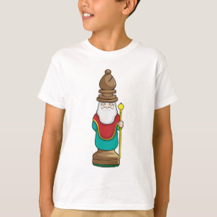 Camiseta Peça de xadrez Bishop Chess
