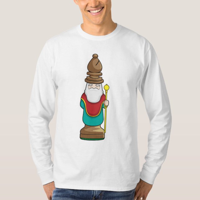 Camiseta Peça de xadrez Bishop Chess (Frente)