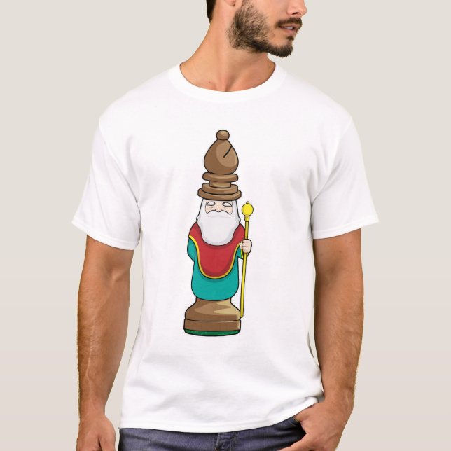Camiseta Peça de xadrez Bishop Chess (Frente)