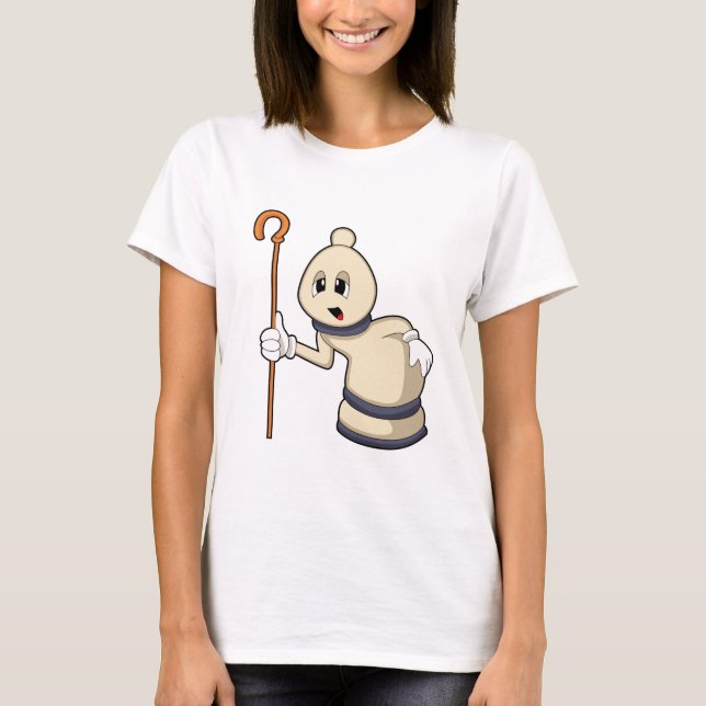 Camiseta Peça de xadrez Bispo no Xadrez (Frente)