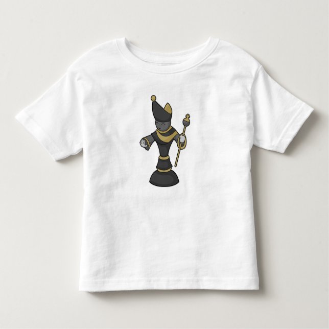 Camiseta Peça de xadrez Funcionarios Bishop Chess (Frente)