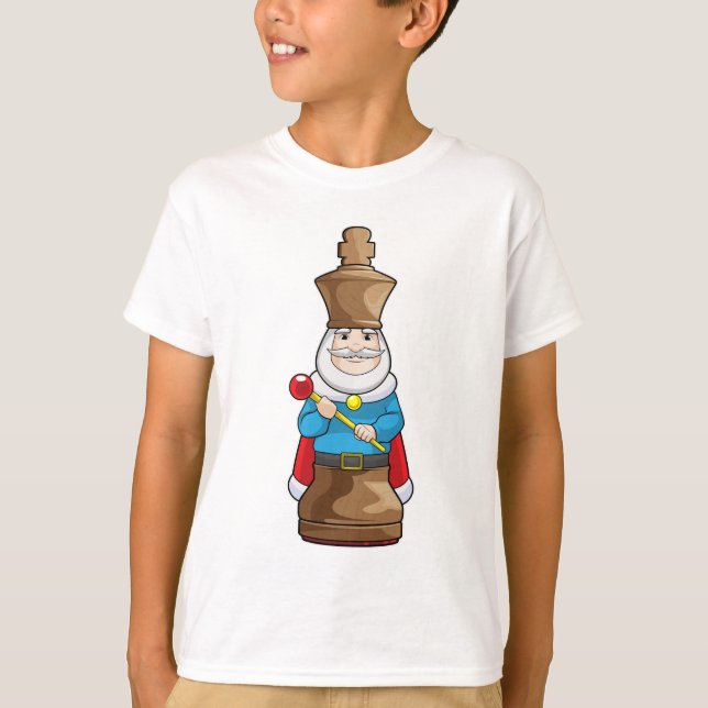 Camiseta Peça de xadrez King Chess (Frente)