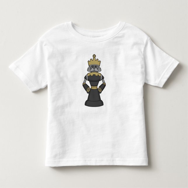 Camiseta Peça de xadrez King Crown Chess (Frente)