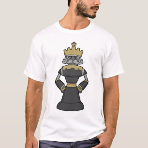 Camiseta Peça de xadrez King Crown Chess