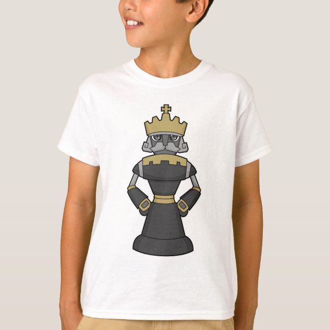 Camiseta Peça de xadrez King Crown Chess (Frente)