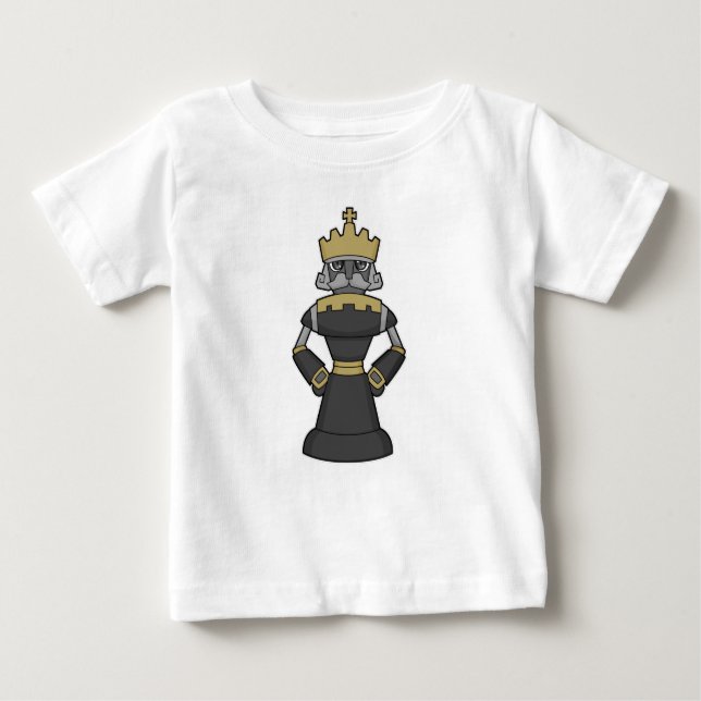 Camiseta Peça de xadrez King Crown Chess (Frente)