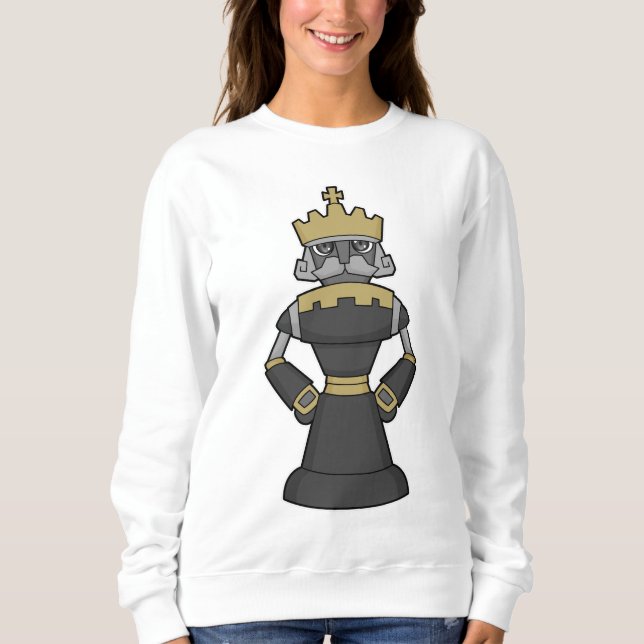 Camiseta Peça de xadrez King Crown Chess (Frente)