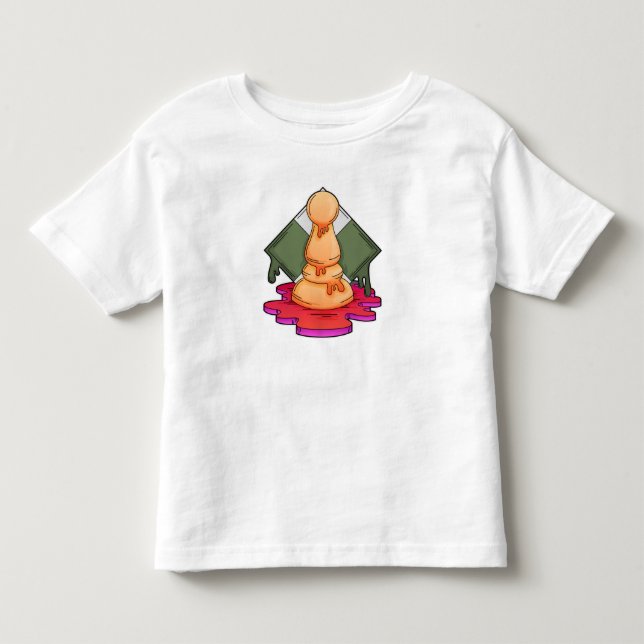 Camiseta Peça de xadrez Peão (Frente)